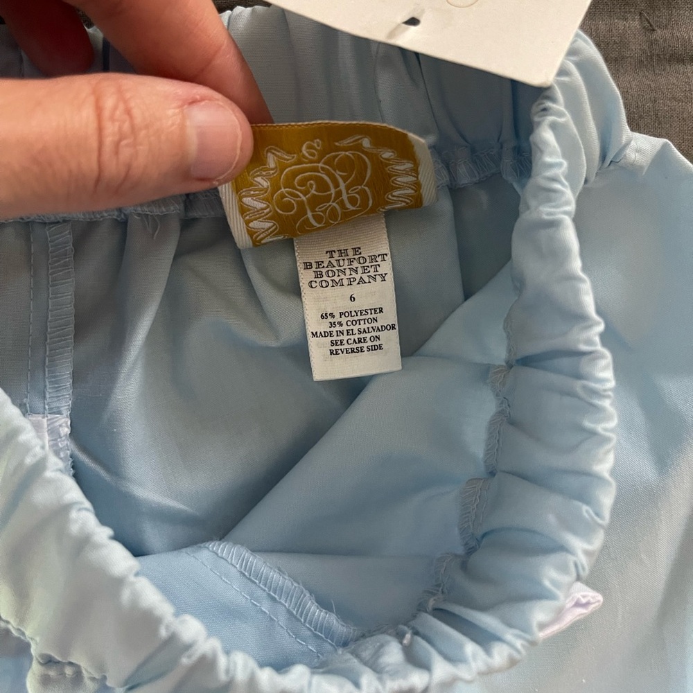 NWT TBBC Beaufort Bonnet Co Natalie Knickers Buckhead Blue Worth Ave White Bow 6 - Picture 4 of 8